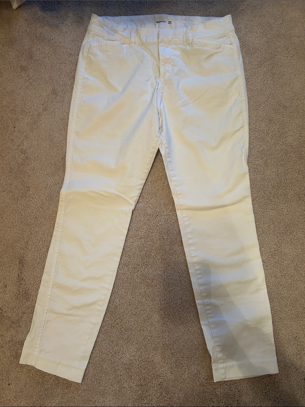 Old Navy White Pixie Mid-Rise Pants
